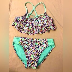 Girls So swimsuit size 12 Cheetah print